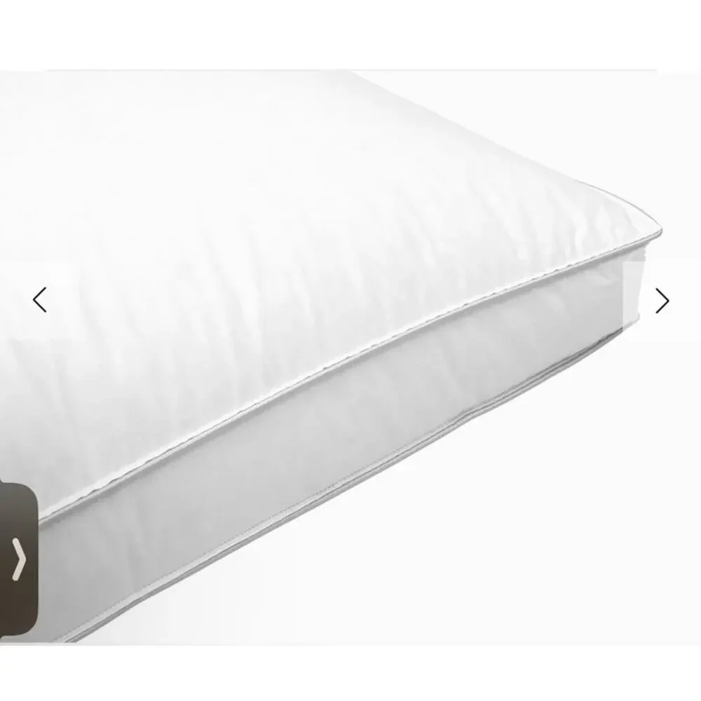 Yves Delorme Prestige Medium Pillow White Goose Down Queen $370 NEW